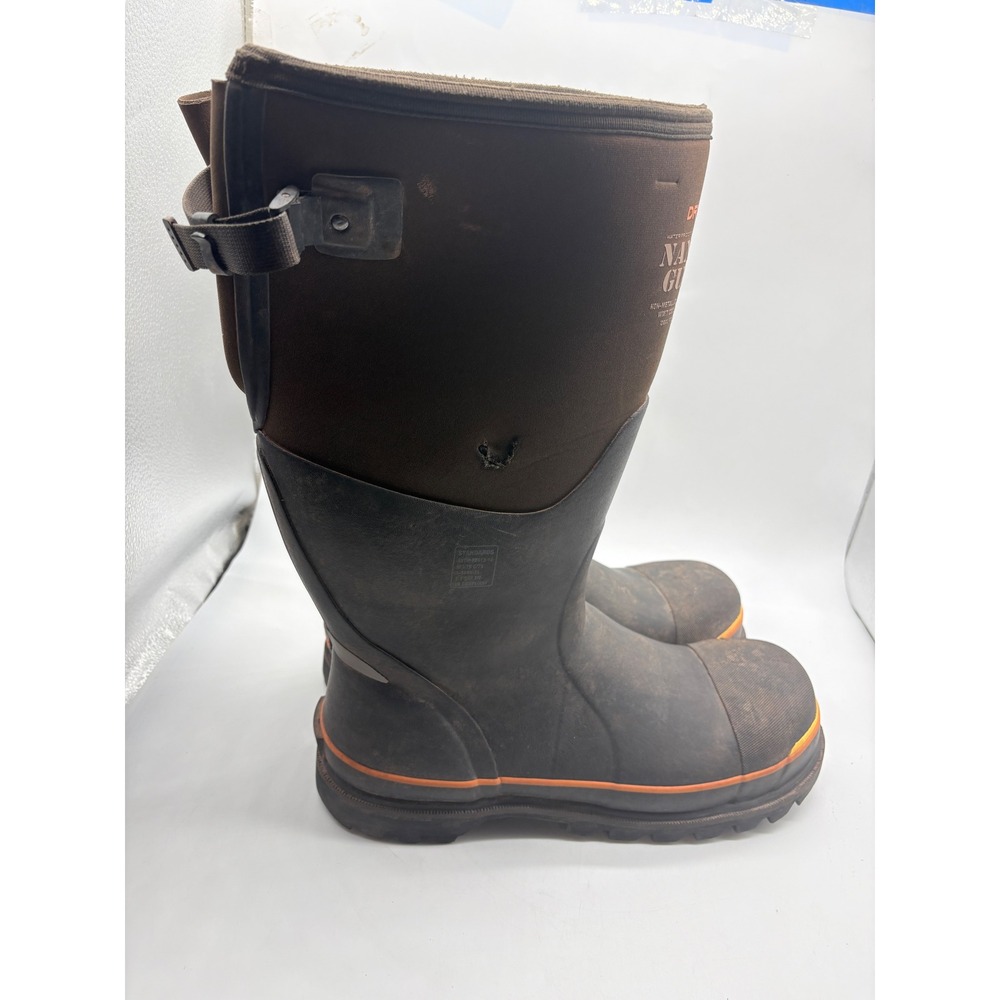 Dryshod Mens 13 NanoToe Gusset Brown Orange Safety Toe Work Boots Waterproof